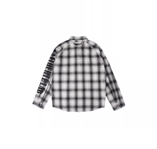 Labt Western Plaid Patch Embroidered Long Sleeve Shirt | Face 3 Face