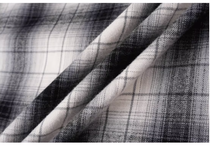 Labt Western Plaid Patch Embroidered Long Sleeve Shirt | Face 3 Face