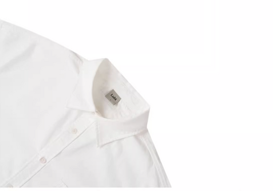 Labt Patch Embroidered Wrinkled Long Sleeve Shirt | Face 3 Face