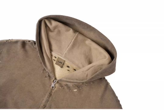 Labt Distressed Zip Up Hoodie | Face 3 Face