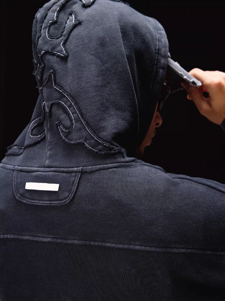 Labt Western Patch Embroidered Hoodie | Face 3 Face