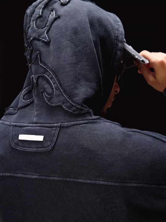 Labt Western Patch Embroidered Hoodie | Face 3 Face