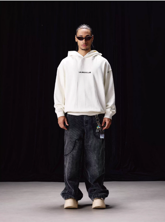 Labt Unreal Font Print Hoodie | Face 3 Face