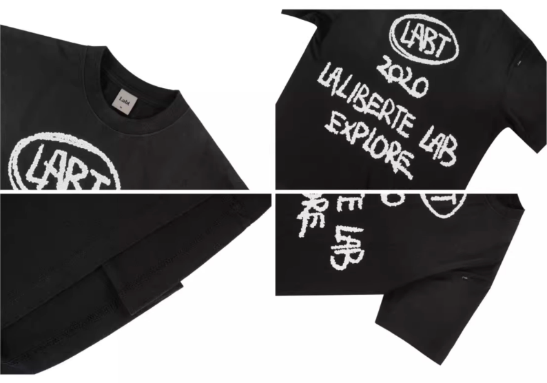 Labt Cracked Print Spray Dirty Washed Faded Tee | Face 3 Face