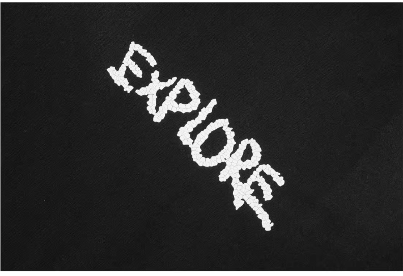 Labt Cracked Print Spray Dirty Washed Faded Tee | Face 3 Face