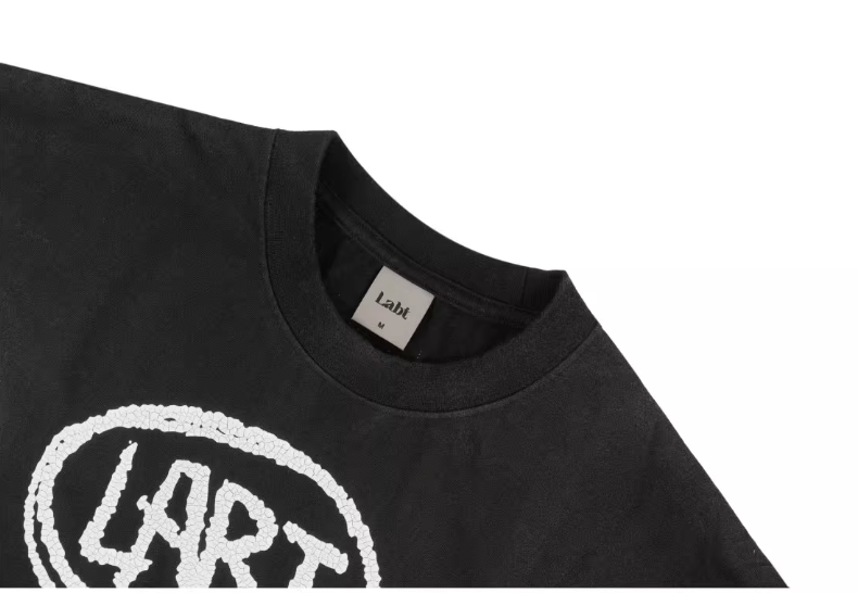 Labt Cracked Print Spray Dirty Washed Faded Tee | Face 3 Face