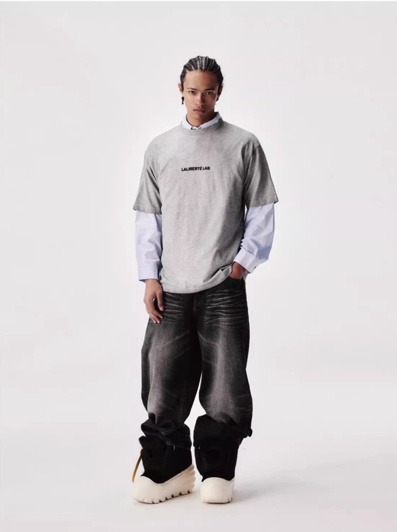 Labt Gradation Print Heather Tee | Face 3 Face