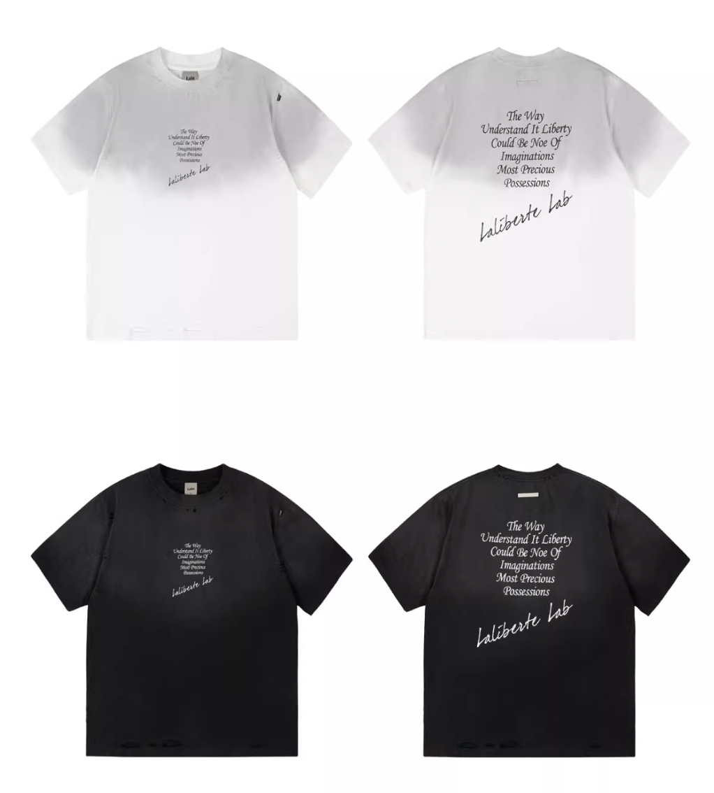 Labt Distressed Holes Dirty Print Tee | Face 3 Face