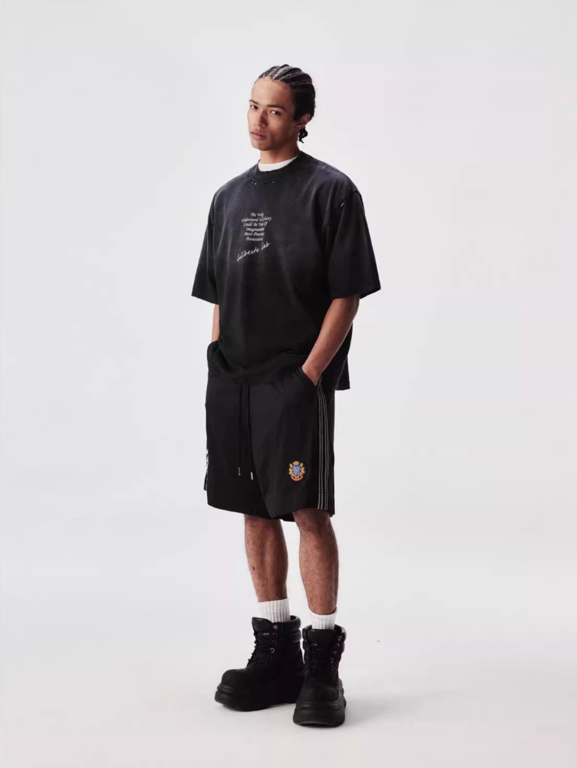 Labt Distressed Holes Dirty Print Tee | Face 3 Face