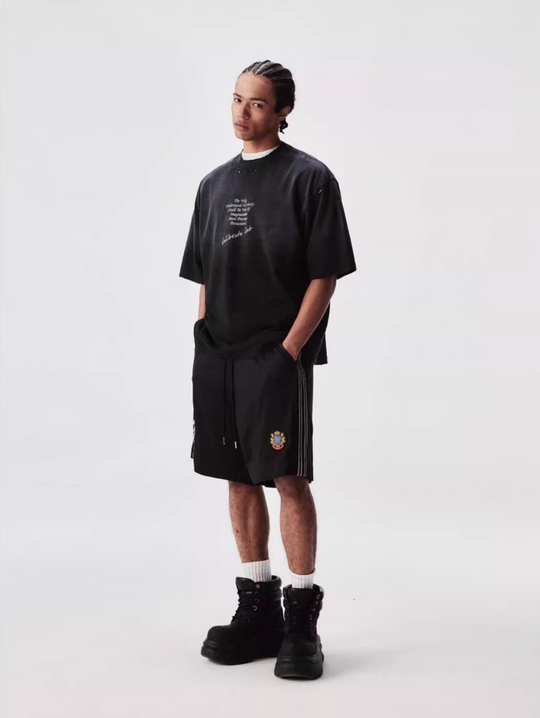 Labt Distressed Holes Dirty Print Tee | Face 3 Face