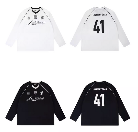 Labt Emblem Patch Mesh Long Sleeve Soccer Jersey | Face 3 Face