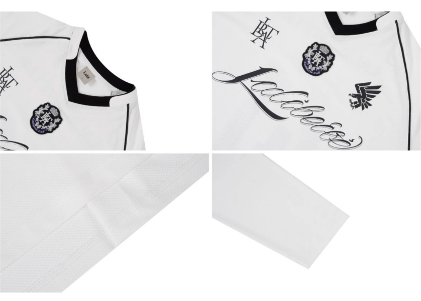Labt Emblem Patch Mesh Long Sleeve Soccer Jersey | Face 3 Face