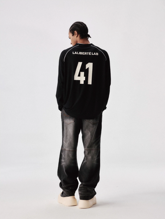 Labt Emblem Patch Mesh Long Sleeve Soccer Jersey | Face 3 Face