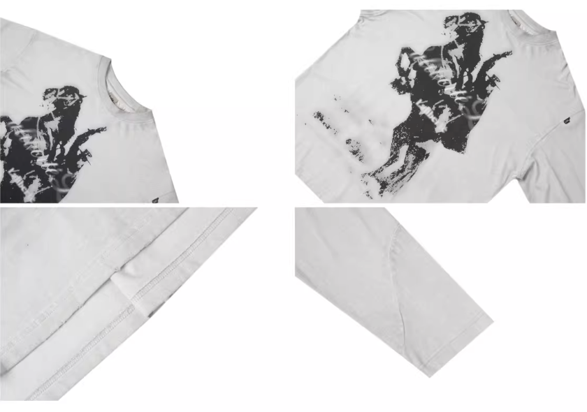 Labt Western Cowboy Print Long Sleeve Tee | Face 3 Face