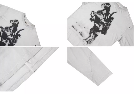 Labt Western Cowboy Print Long Sleeve Tee | Face 3 Face