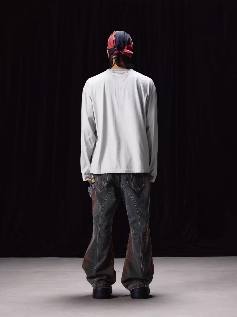 Labt Western Cowboy Print Long Sleeve Tee | Face 3 Face