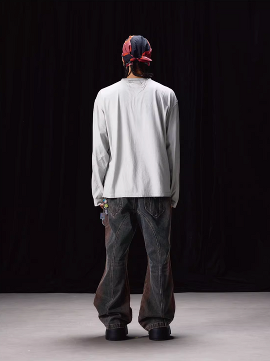 Labt Western Cowboy Print Long Sleeve Tee | Face 3 Face