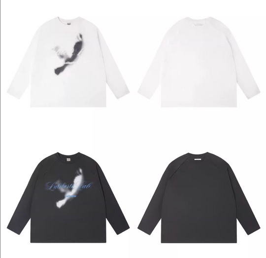 Labt Distressed Raglan Long Sleeve Tee | Face 3 Face