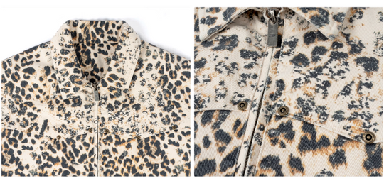 ANTIDOTE Leopard Washed Work Jacket | Face 3 Face