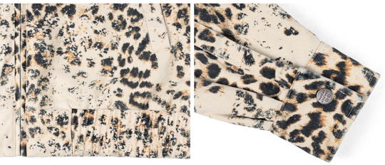 ANTIDOTE Leopard Washed Work Jacket | Face 3 Face