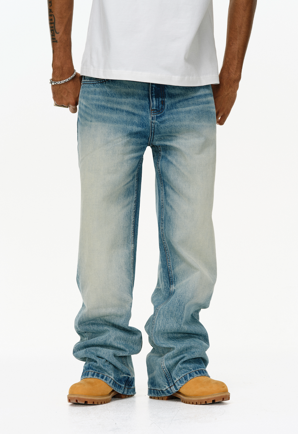 ANTIDOTE Washed Blue Jeans | Face 3 Face