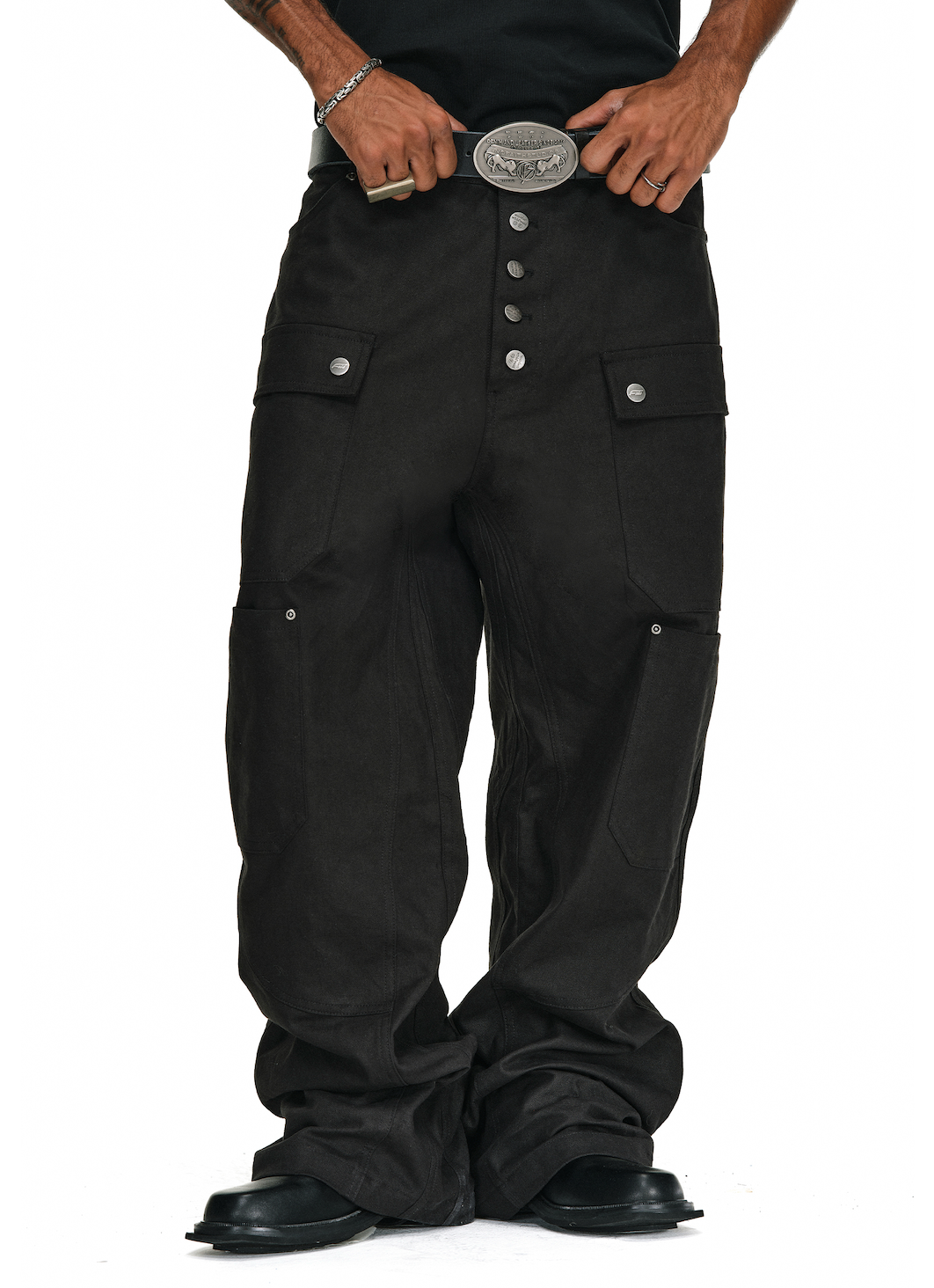 ANTIDOTE Multi Pocket Canvas Utility Jeans | Face 3 Face