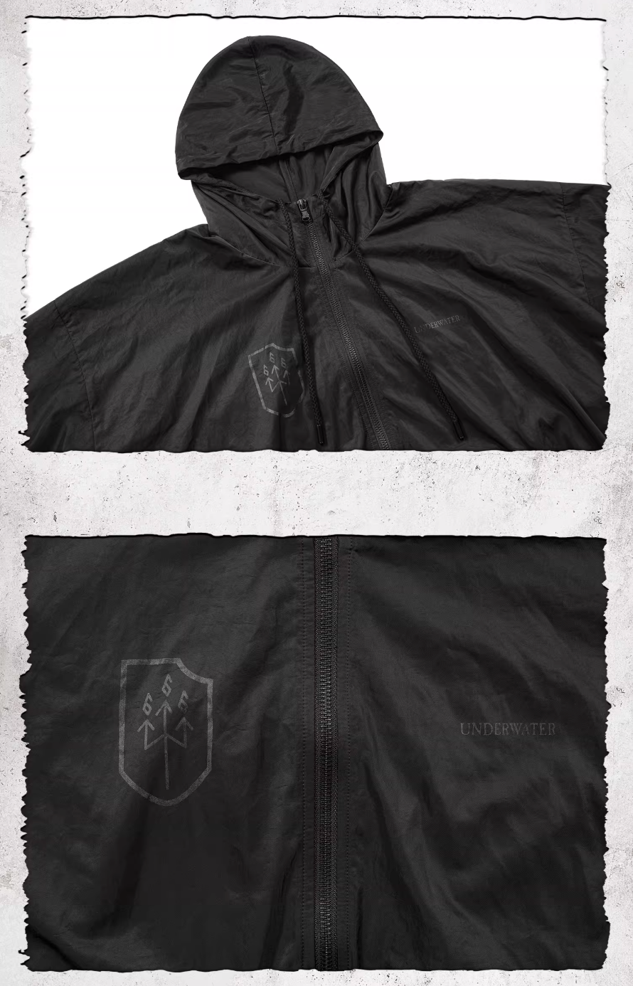 UNDERWATER Lightweight Hooded Track Jacket | Face 3 Face