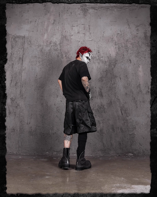 UNDERWATER Cross Print Washed Distressed Tee | Face 3 Face