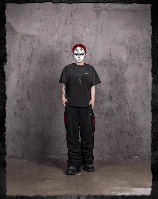 UNDERWATER Handmade Cut Distressed Dust Black Tee | Face 3 Face