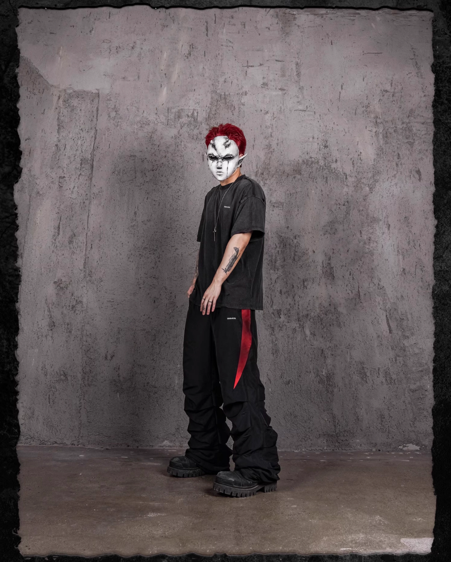 UNDERWATER Handmade Cut Distressed Dust Black Tee | Face 3 Face