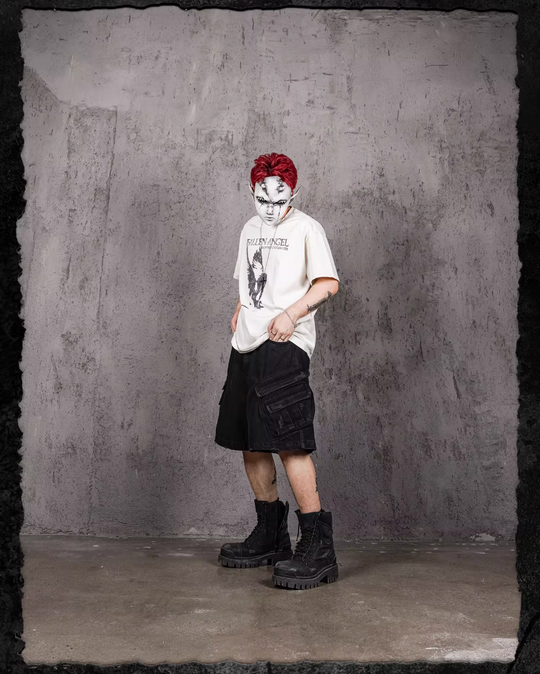 UNDERWATER Fallen Angel Print Distressed Tee | Face 3 Face