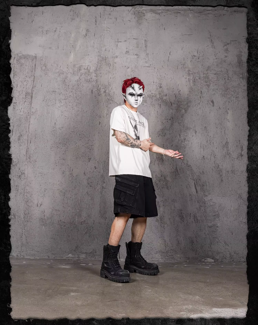 UNDERWATER Fallen Angel Print Distressed Tee | Face 3 Face