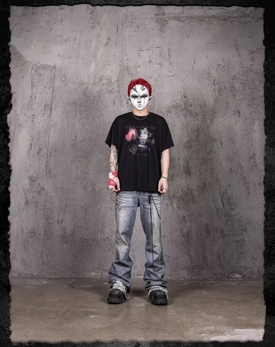 UNDERWATER Demonize Vintage Print Tee | Face 3 Face