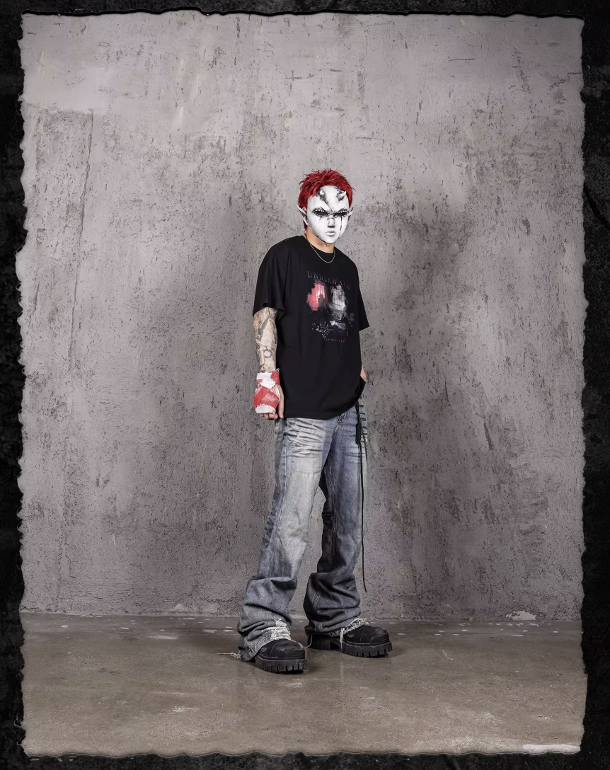 UNDERWATER Demonize Vintage Print Tee | Face 3 Face