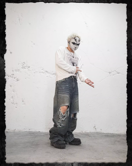 UNDERWATER Devils Kiss Vintage Print Long Sleeve Tee | Face 3 Face