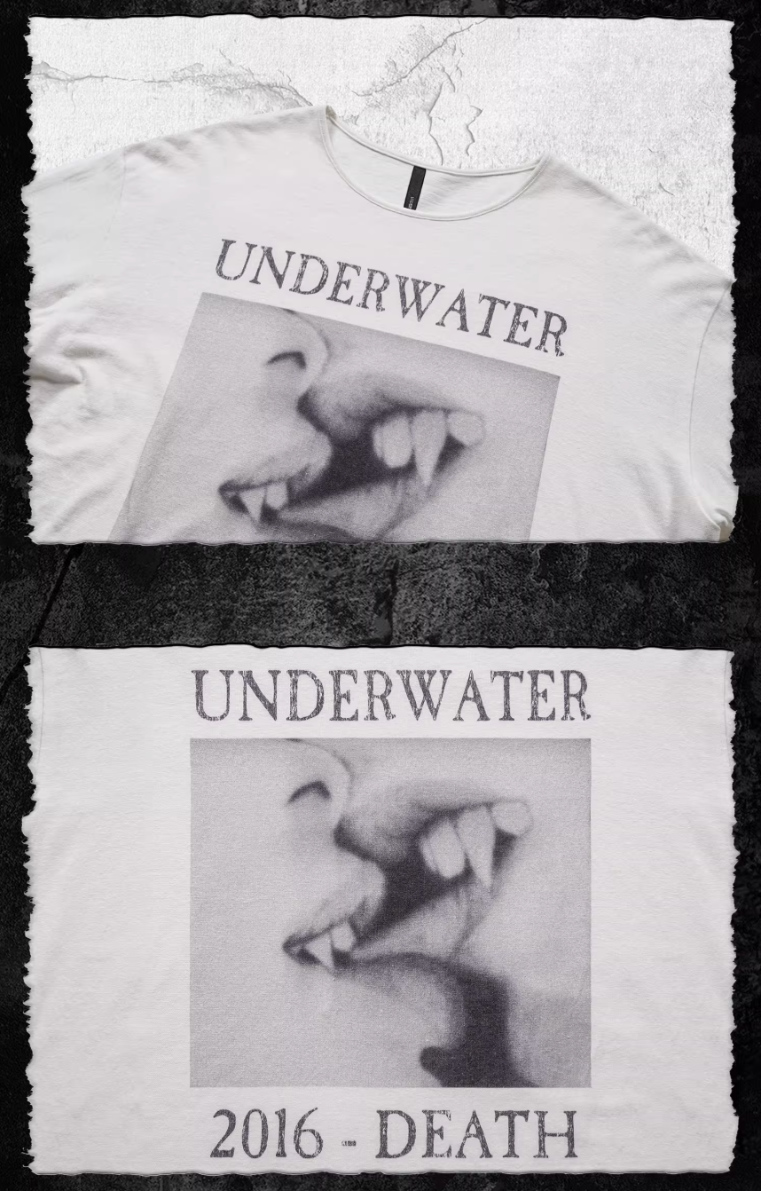 UNDERWATER Devils Kiss Vintage Print Long Sleeve Tee | Face 3 Face