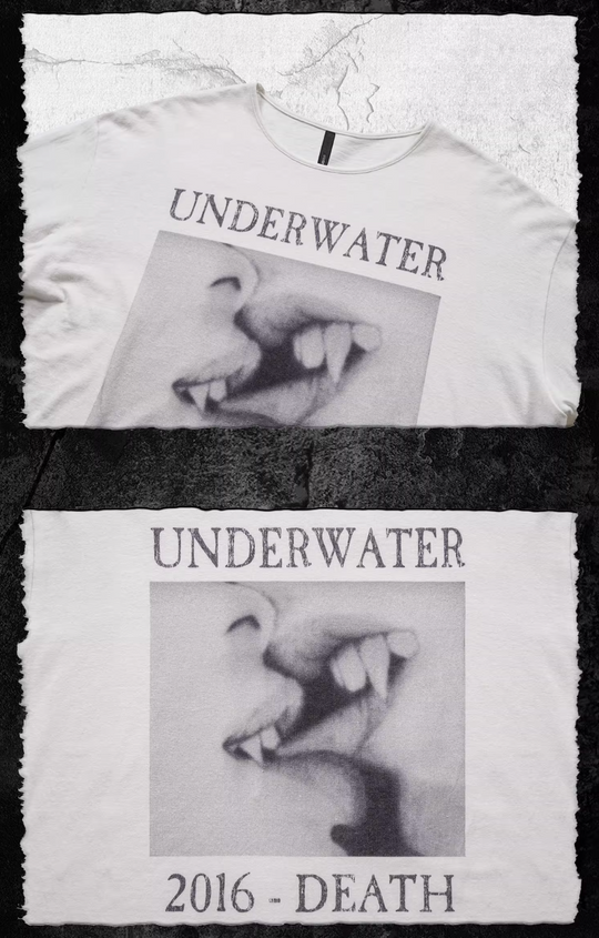 UNDERWATER Devils Kiss Vintage Print Long Sleeve Tee | Face 3 Face