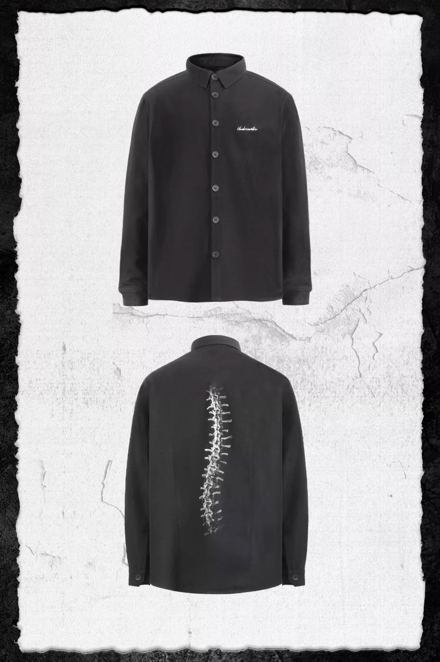 UNDERWATER Backbone Print Long Sleeve Shirt | Face 3 Face