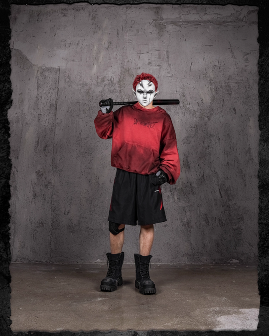 UNDERWATER Dirty Dye Aged Colorblock Nylon Shorts | Face 3 Face