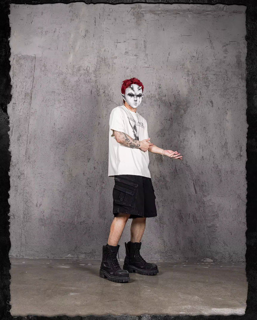 UNDERWATER Aged Multi Pocket Denim Shorts | Face 3 Face