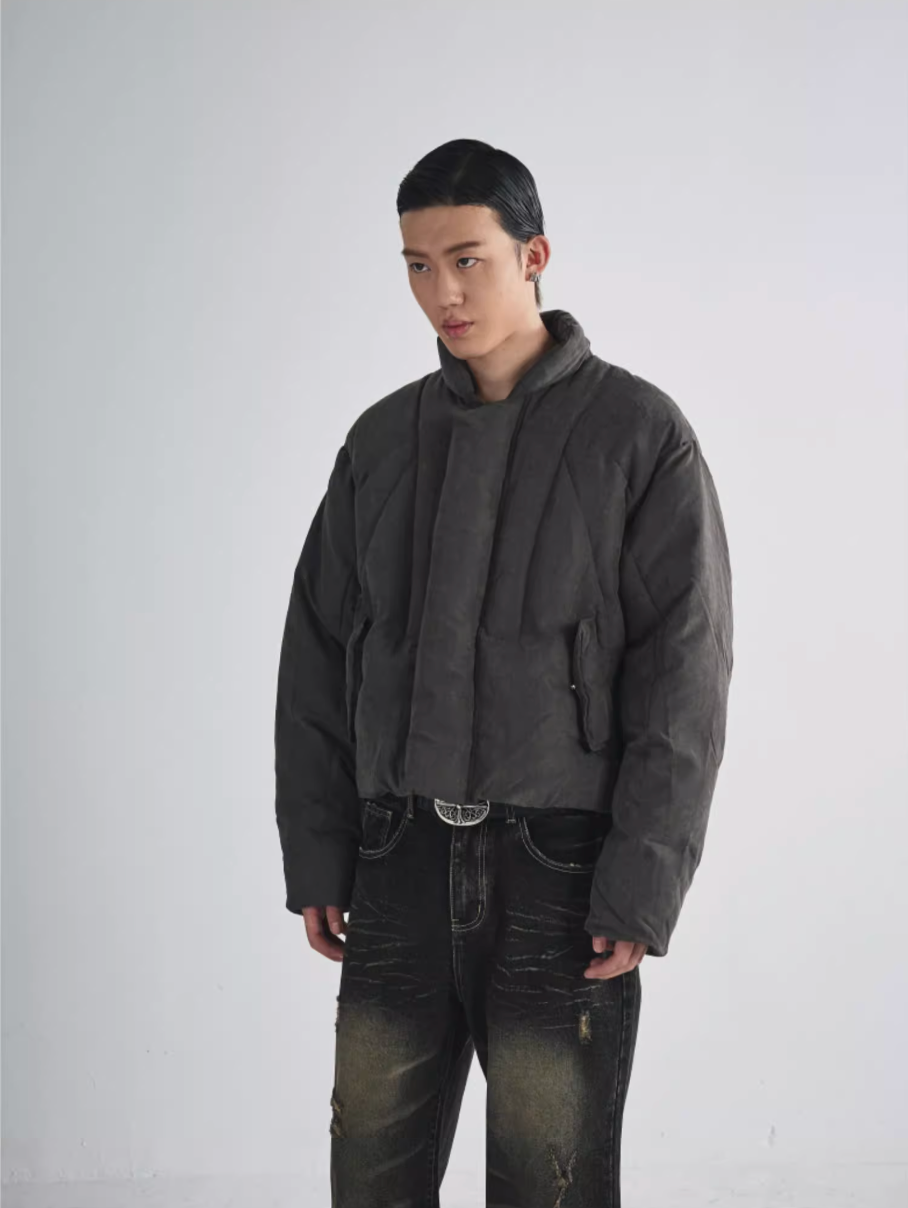 RUSURE Brushed Short Down Jacket | Face 3 Face