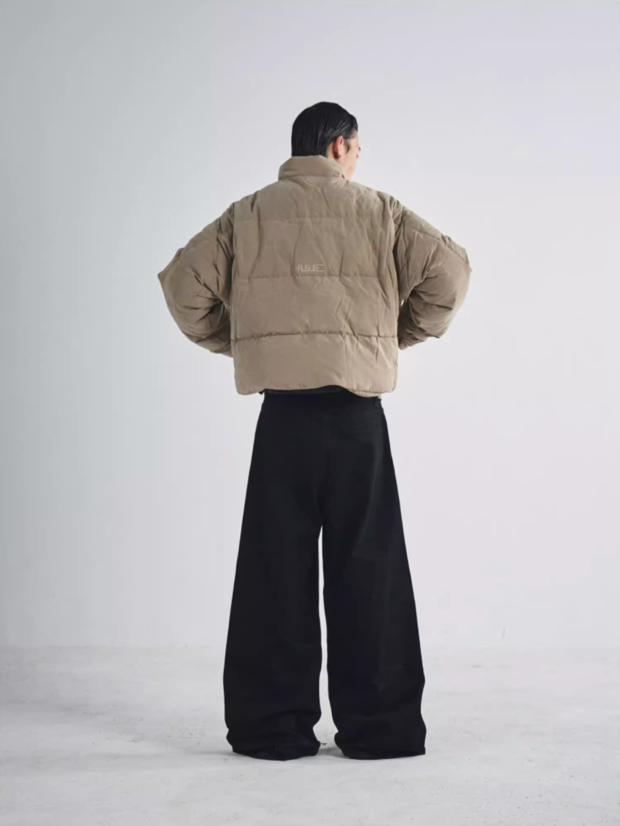 RUSURE Brushed Short Down Jacket | Face 3 Face