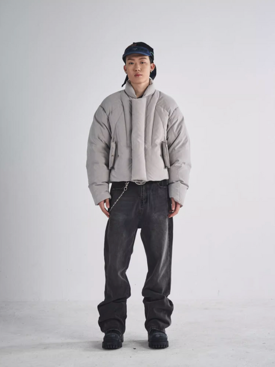 RUSURE Brushed Short Down Jacket | Face 3 Face