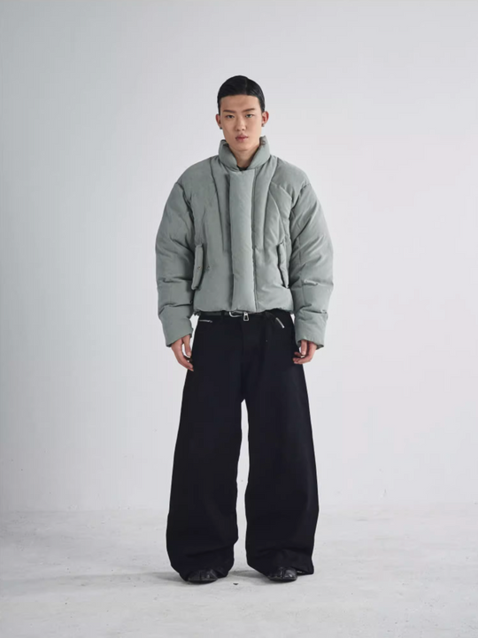 RUSURE Brushed Short Down Jacket | Face 3 Face