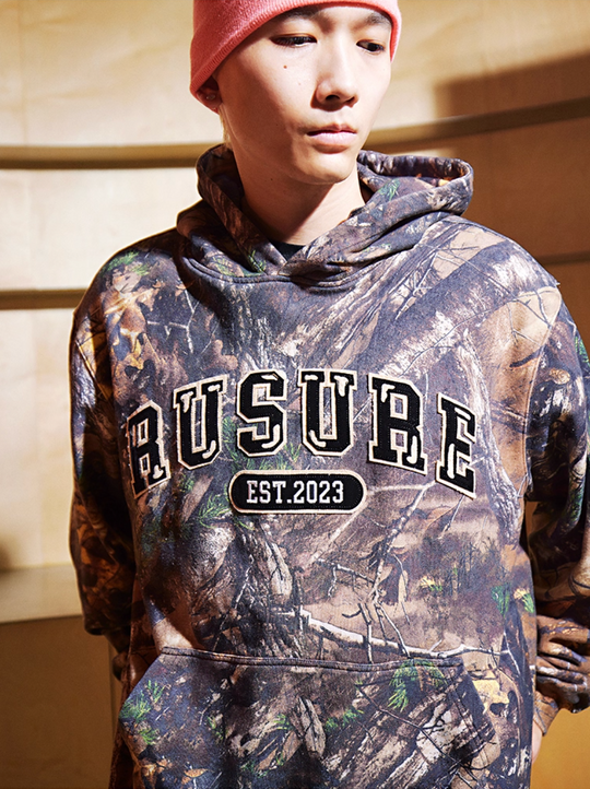RUSURE Tree Camouflage Logo Patch Embroidered Hoodie | Face 3 Face