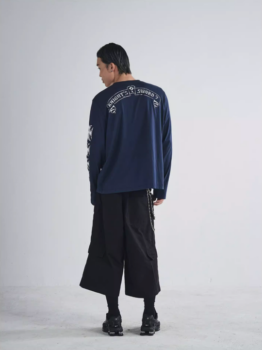 RUSURE Cross Logo Print Long Sleeve Tee | Face 3 Face