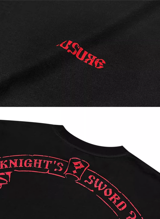 RUSURE Cross Logo Print Long Sleeve Tee | Face 3 Face