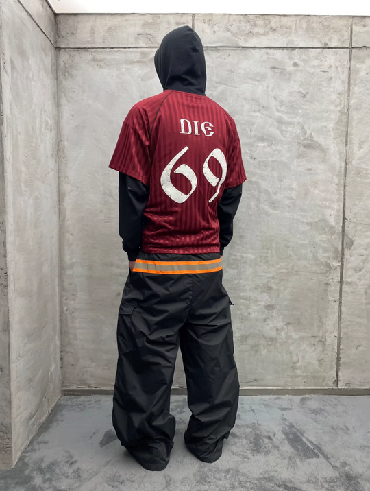 RUSURE Striped Patch Rivets Soccer Jersey | Face 3 Face