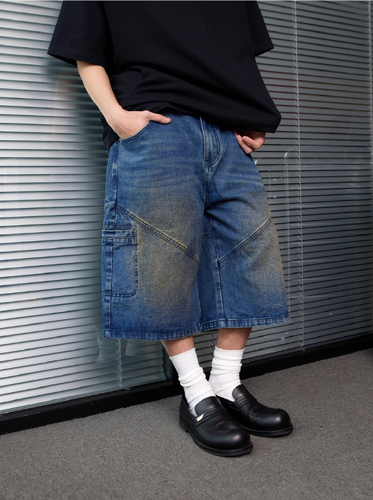 RUSURE Multi Pocket Denim Shorts | Face 3 Face