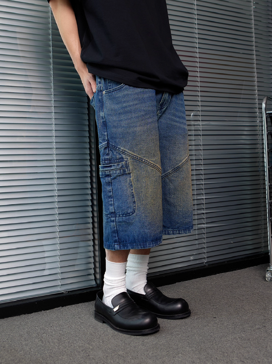 RUSURE Multi Pocket Denim Shorts | Face 3 Face